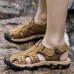 Fashion Cowhide Bale Casual Sandals for Men