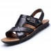 Men's Causal Sandals Mircofiber Leather Beach Shoes Sandal Slippers Shoes