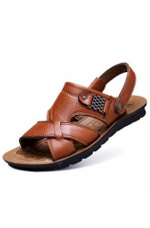 Men's Causal Sandals Mircofiber Leather Beach Shoes Sandal Slippers Shoes