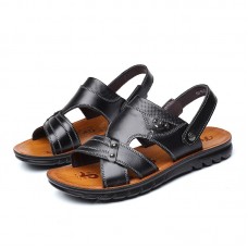 New First Layer Leather Beach Leather Men'S Sandals