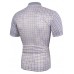 Fashion Lapel Plaid Men's Short Sleeve T-shirt