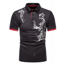 Men Summer Turn-down Collar Short Sleeve Casual Shirt