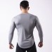 Breathable Mesh Large Size Long Sleeve Men's T-shirt Outdoor Basketball Running Sportswear Fitness Clothes