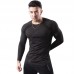 Breathable Mesh Large Size Long Sleeve Men's T-shirt Outdoor Basketball Running Sportswear Fitness Clothes