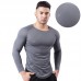 Breathable Mesh Large Size Long Sleeve Men's T-shirt Outdoor Basketball Running Sportswear Fitness Clothes