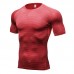 Men's 3D Printing Fitness Running Training Short Sleeve Quick-Drying T-shirt