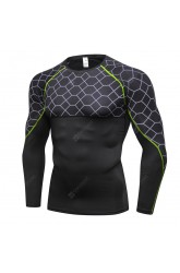 Men's Fitness Printing Sports Running Training Quick-drying Tight T-Shirt