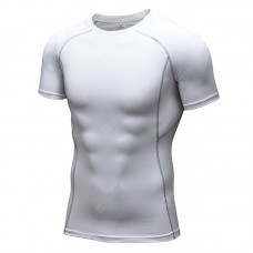 Men's Skinny Training PRO Short Sleeve Fitness Stretch Quick Dry T-Shirt