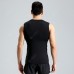 Men's Sports T Shirt Fitness Clothes Sleeveless Vest Male Tight Gym High Racing Running T-shirt Sports Clothing