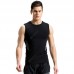 Men's Sports T Shirt Fitness Clothes Sleeveless Vest Male Tight Gym High Racing Running T-shirt Sports Clothing