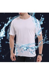 Men's T-Shirt Nano Waterproof Quick Dry Breathable Short Sleeve T Shirt