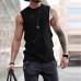 Men's T-Shirt Round Collar Solid Color Men's Loose-fitting Tops