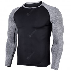 Men's Tights High Elastic and Quick-drying Running Fitness Clothes Training Basketball Football Long Sleeve Sportswear