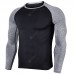 Men's Tights High Elastic and Quick-drying Running Fitness Clothes Training Basketball Football Long Sleeve Sportswear