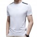 NS007 Men's Outdoor Sports Fitness Ice Silk T-shirt Short Sleeve Round Neck Tops