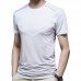 NS372 Men's Outdoor Sports Fitness Tops Short-sleeved Round Neck Ice Silk T-shirt