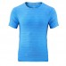 XK9898 Men Sports Short Sleeves T-shirt Quick-drying Breathable Ice-free Silk Round Neck Active Tops