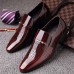 Business Fashion Slip-on Hollow Trend Leather Shoes for Men