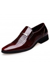 Business Fashion Slip-on Hollow Trend Leather Shoes for Men