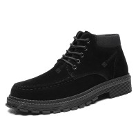 Men'S High-Top Small Shoes Bright Black Tide Shoes Dress Business Shoes