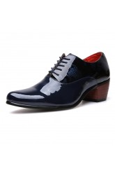 New Business Patent Casual British Leather Shoes Tide