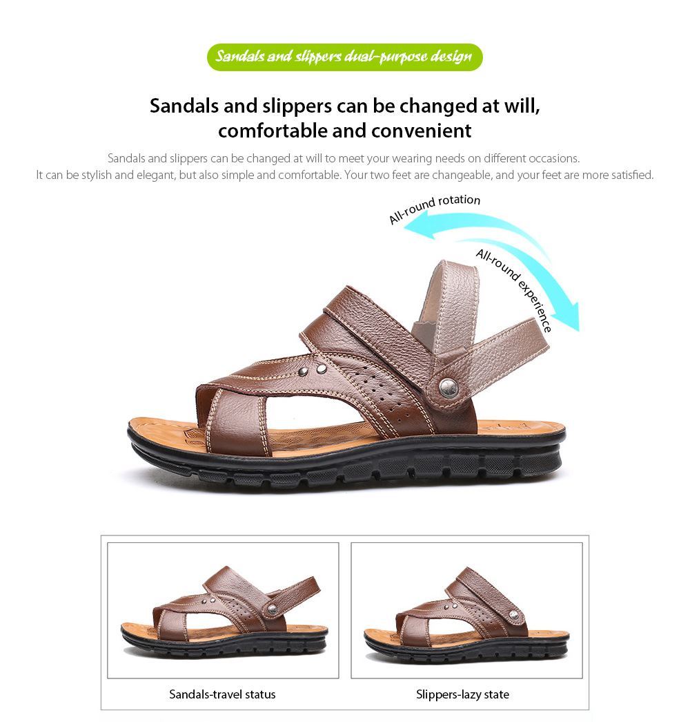 Summer Men's Sandals Sandals and slippers dual-purpose design