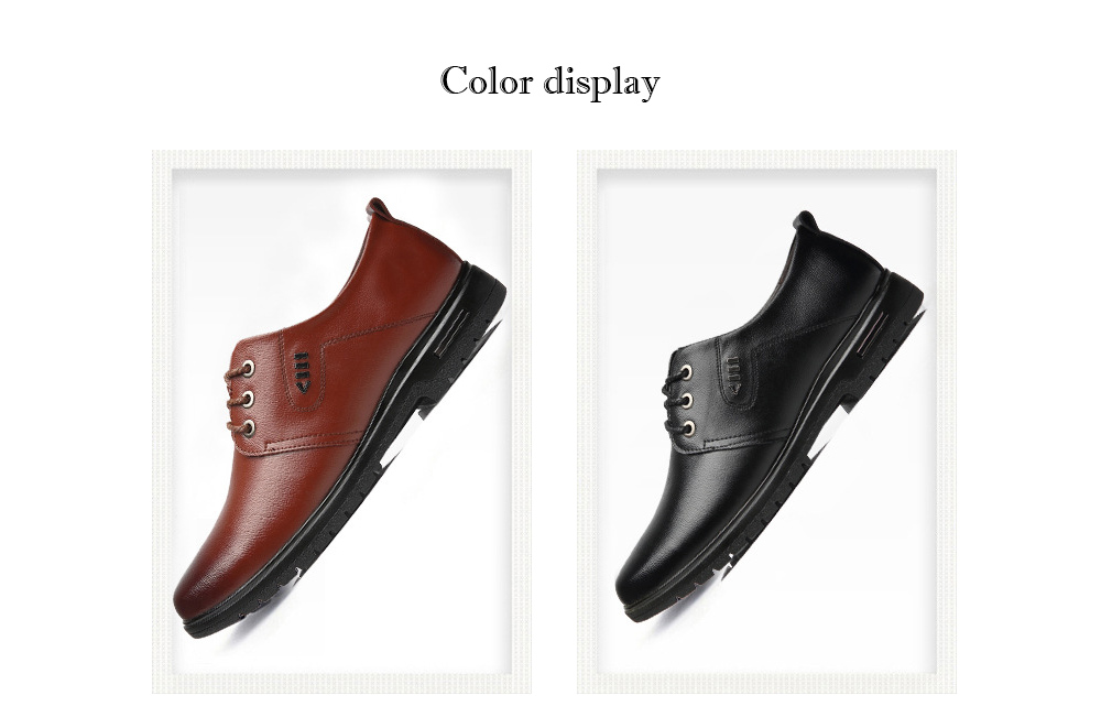 Men's Business Casual Leather Shoes color